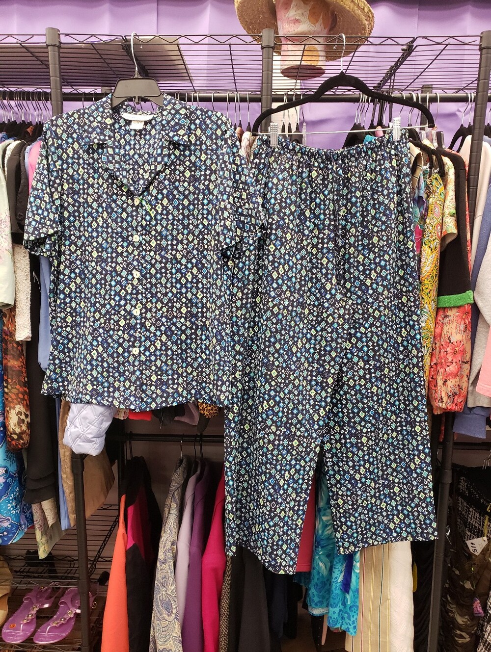 Vintage 1990s Two Piece Pants Leisure Set